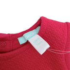 - Robe bébé rouge avec petite poche brodée - 12 mois