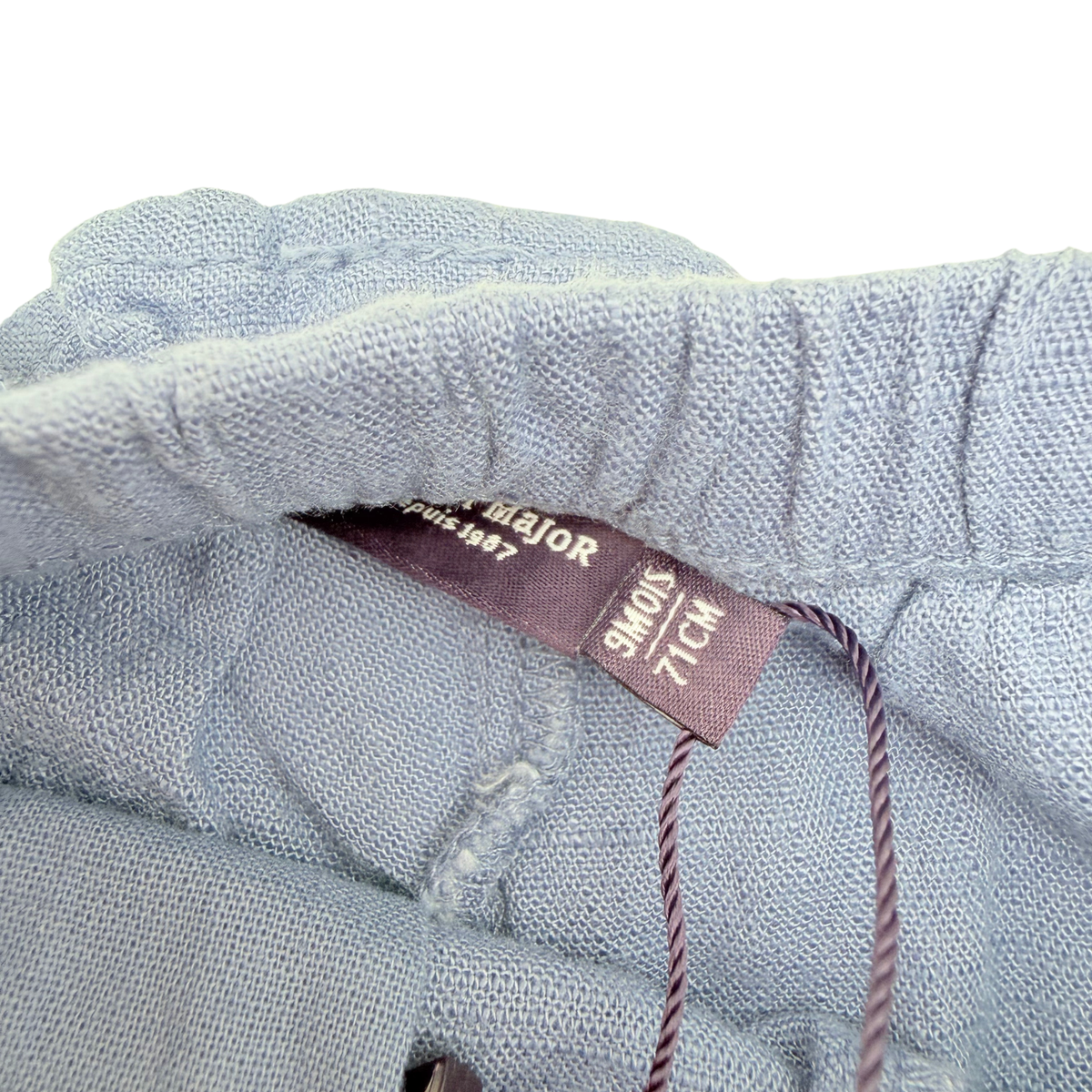 Pantalon enfant bleu léger brodé - 9 mois