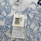 Robe à imprimé végétal bleu avec bloomer — 24 mois