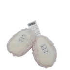 Chaussons écrus en sherpa motif ourson - 3-6 mois