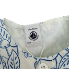 Robe à imprimé végétal bleu avec bloomer — 24 mois