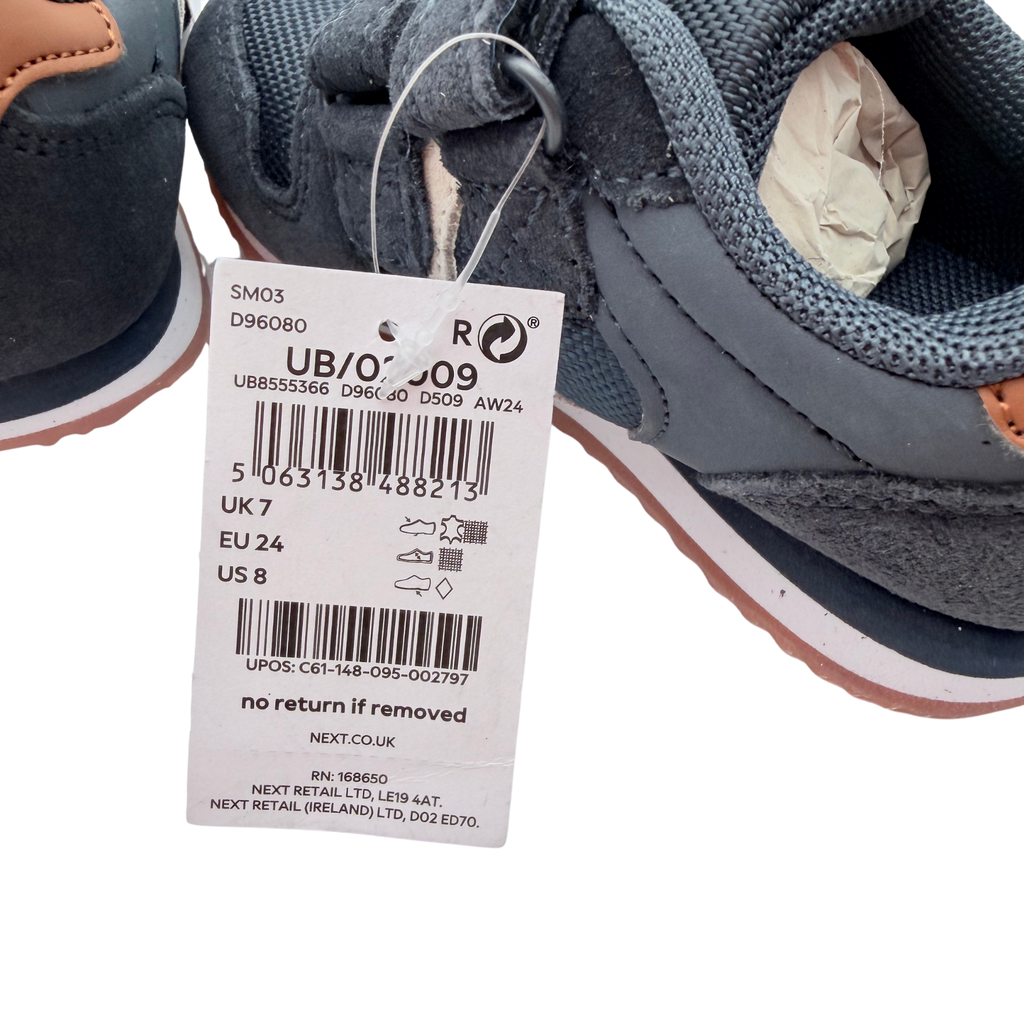 Baskets bleu marine à double scratch - 24