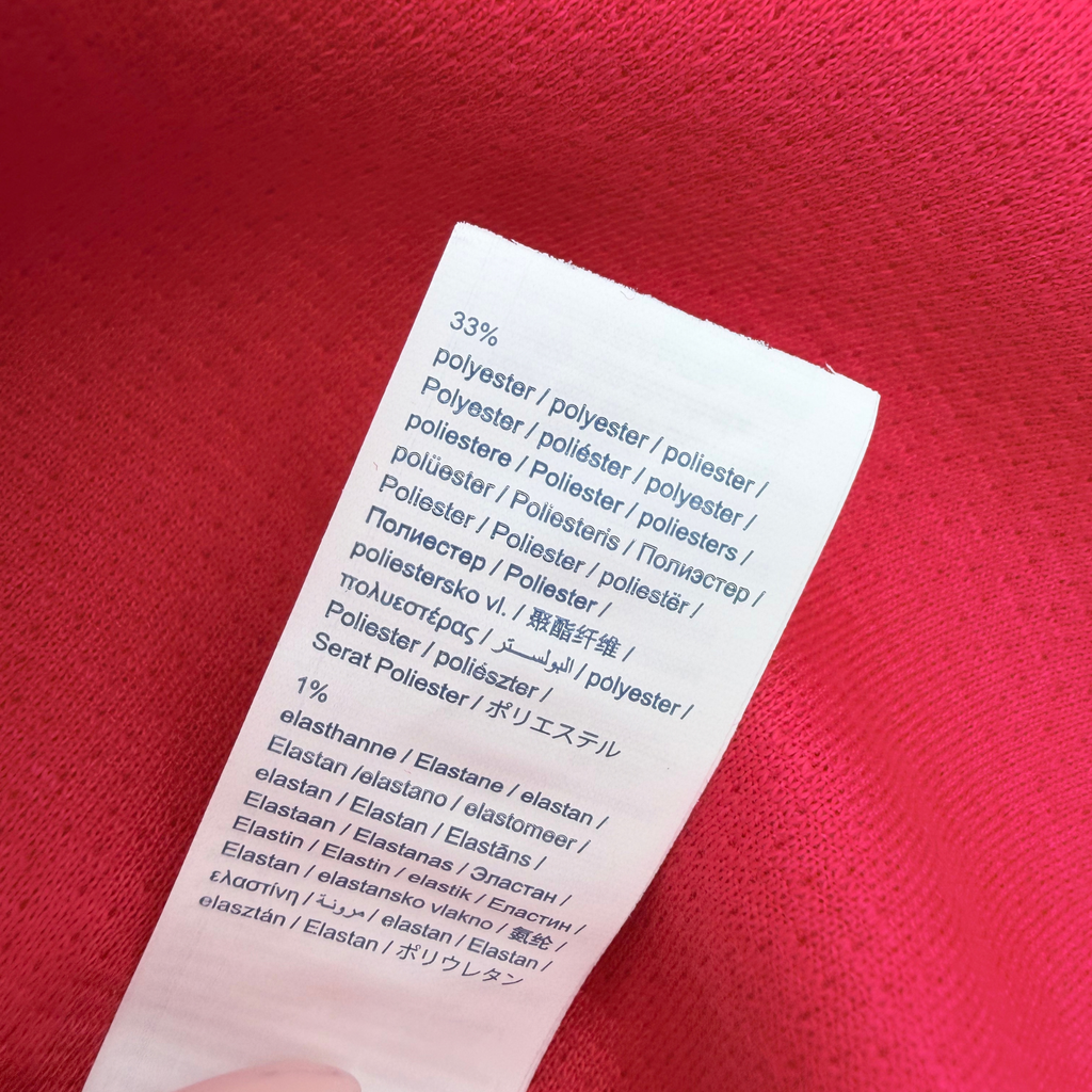 - Robe bébé rouge avec petite poche brodée - 12 mois