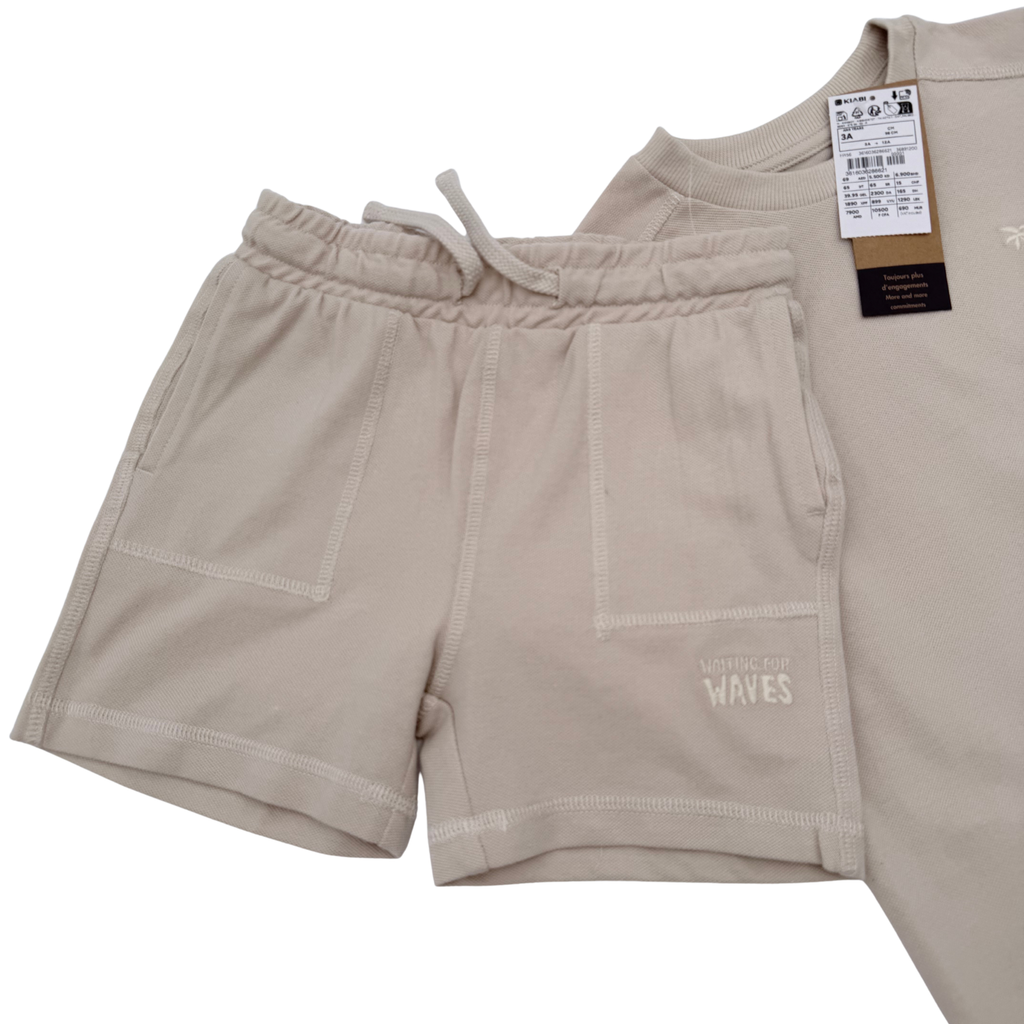 Ensemble t-shirt et short en tissu piqué - 3 ans