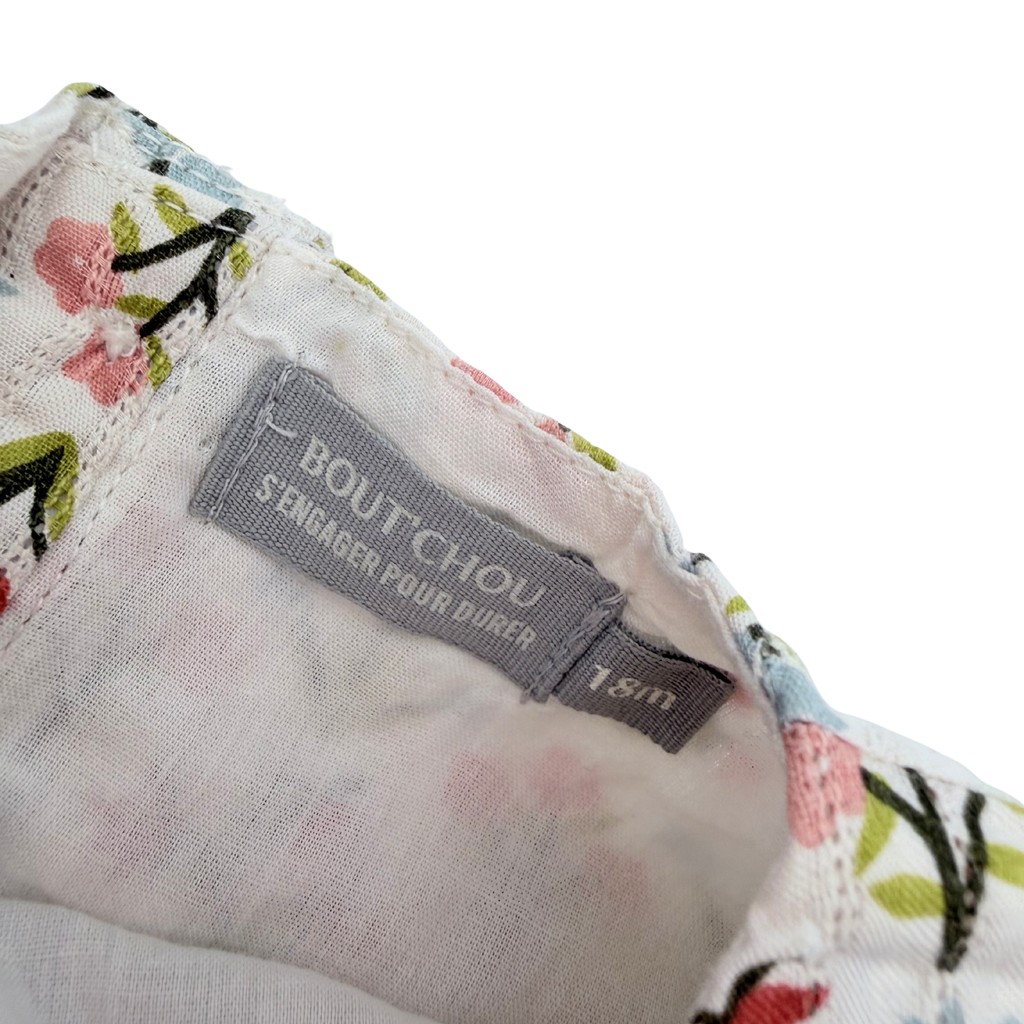 Robe fleurie avec bloomer assorti — 18 mois