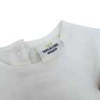 T-shirt blanc manches longues motif “Amor Roma” — 6 mois