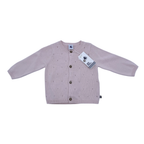 Gilet en maille ajourée rose pâle — 12 mois