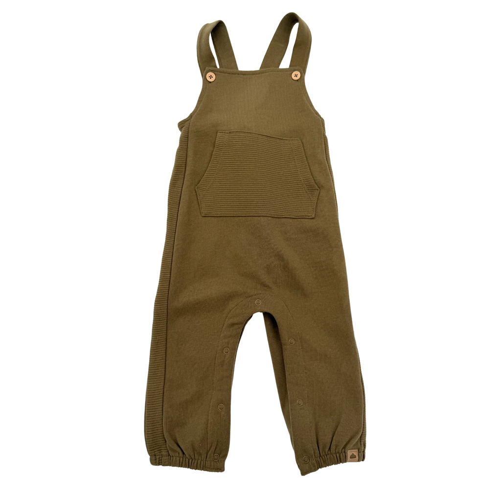 Salopette kaki avec poche kangourou — 4-6 mois
