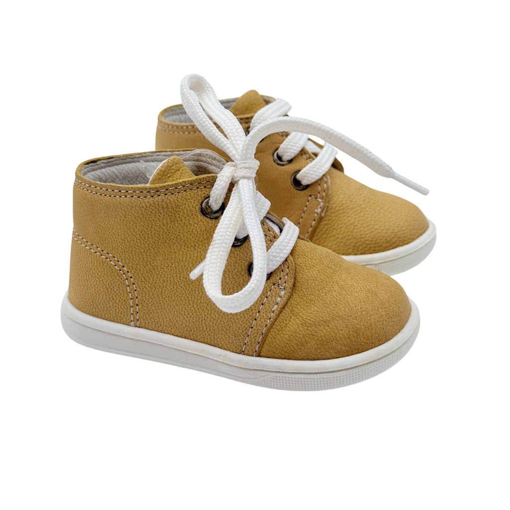Bottines moutarde à lacets - 18