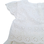 Robe en broderie anglaise et tulle – 12 mois