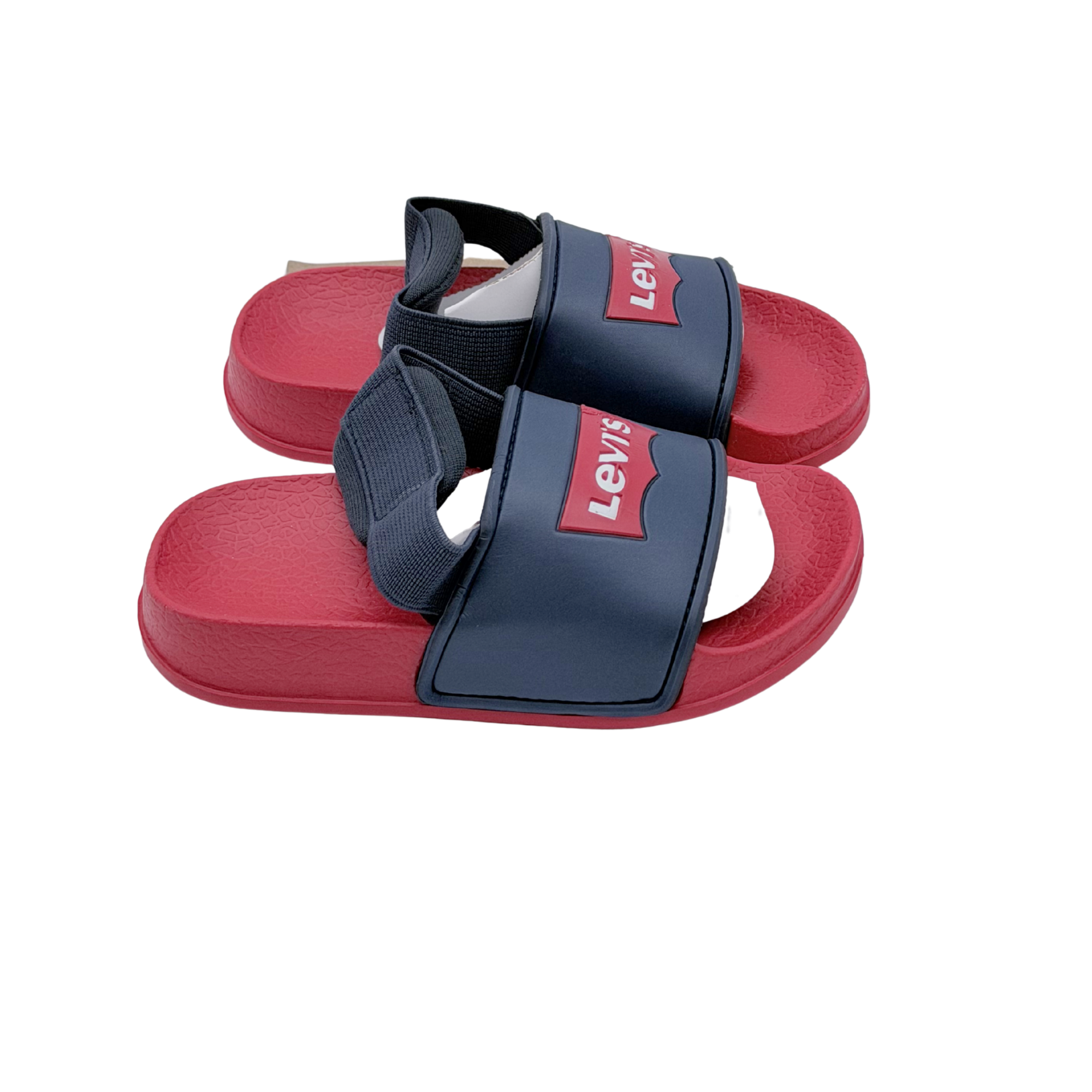 Claquettes bleu marine et rouge - 23