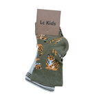 Lot de 2 paires de chaussettes motifs tigres et rayures - 6 mois