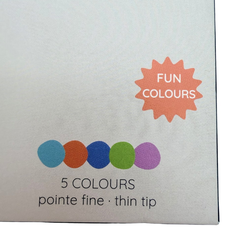 Feutres effaçables — 5 couleurs