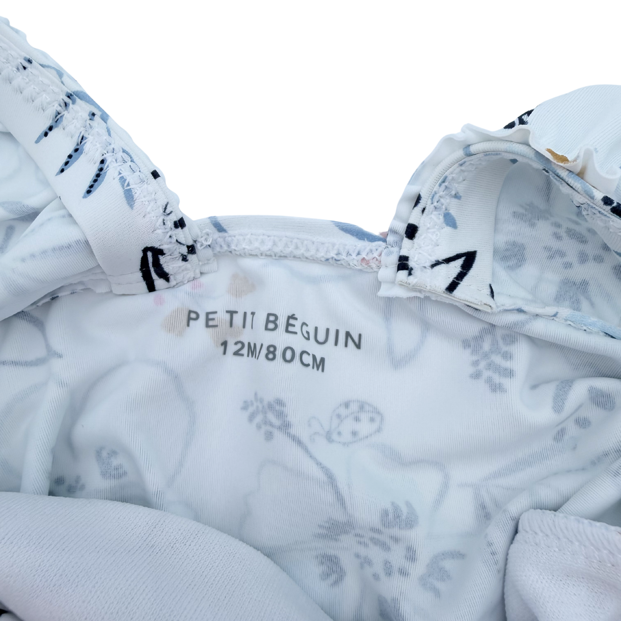 Maillot de bain fleuri à volants — 12 mois