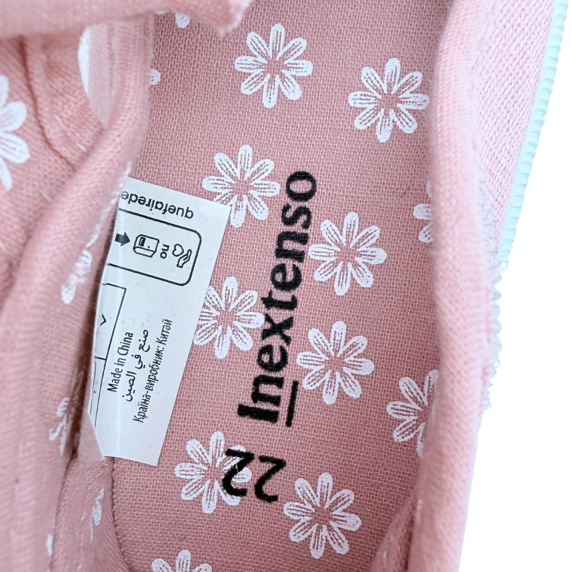 Chaussures en toile roses à scratch – 22