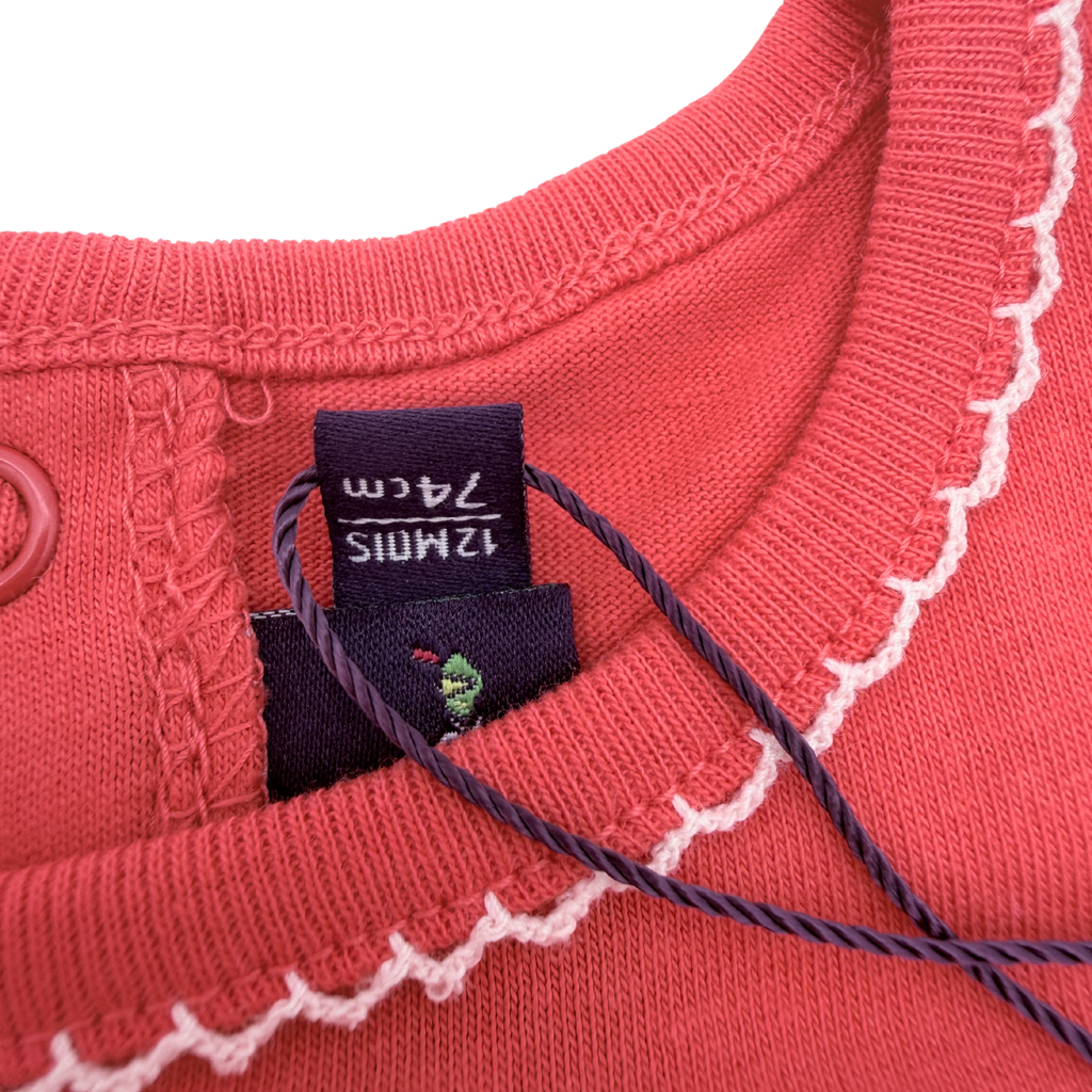 T-shirt corail chatons — 12 mois