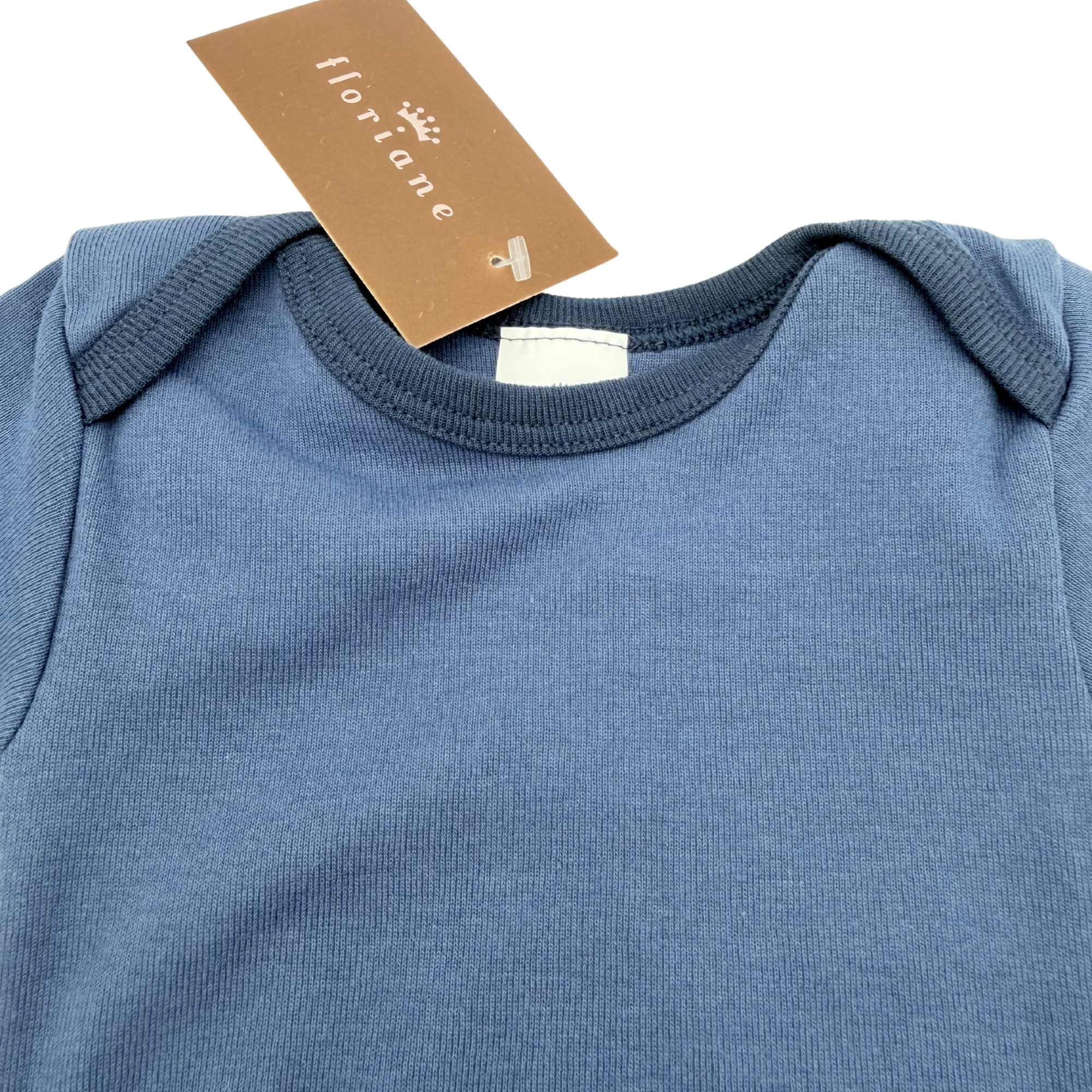 Body manches courtes bleu — 3 mois