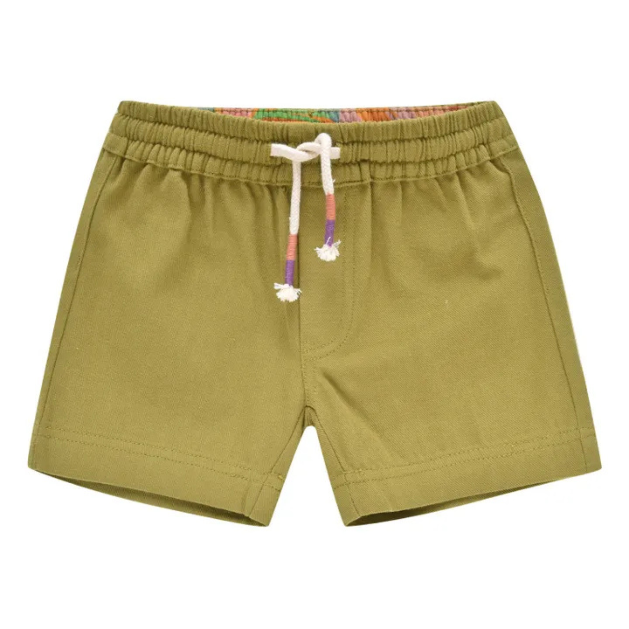 Bermuda khaki à poche brodée — 4 ans