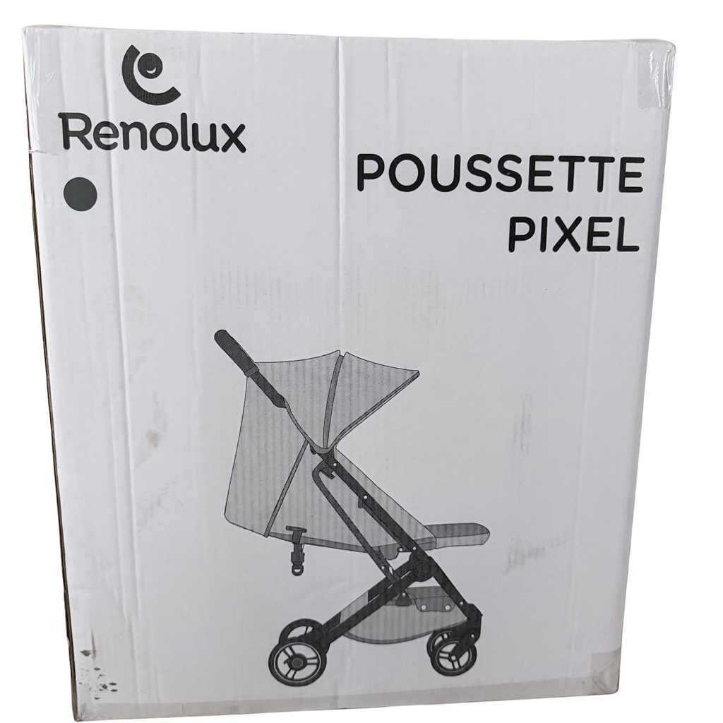 Poussette compacte gris chiné — naissance à 22 kg