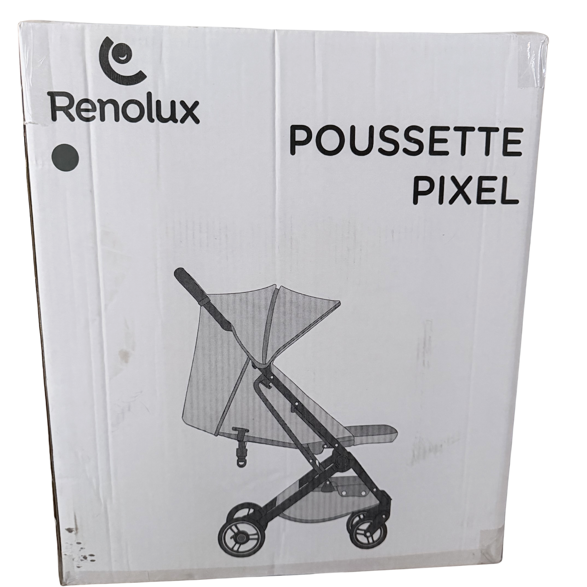 Poussette compacte gris chiné — naissance à 22 kg