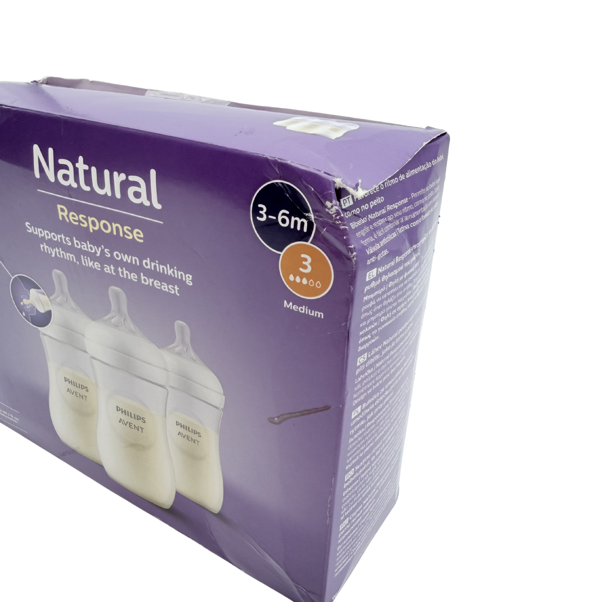 Lot de 3 biberons 260 ml Natural Response