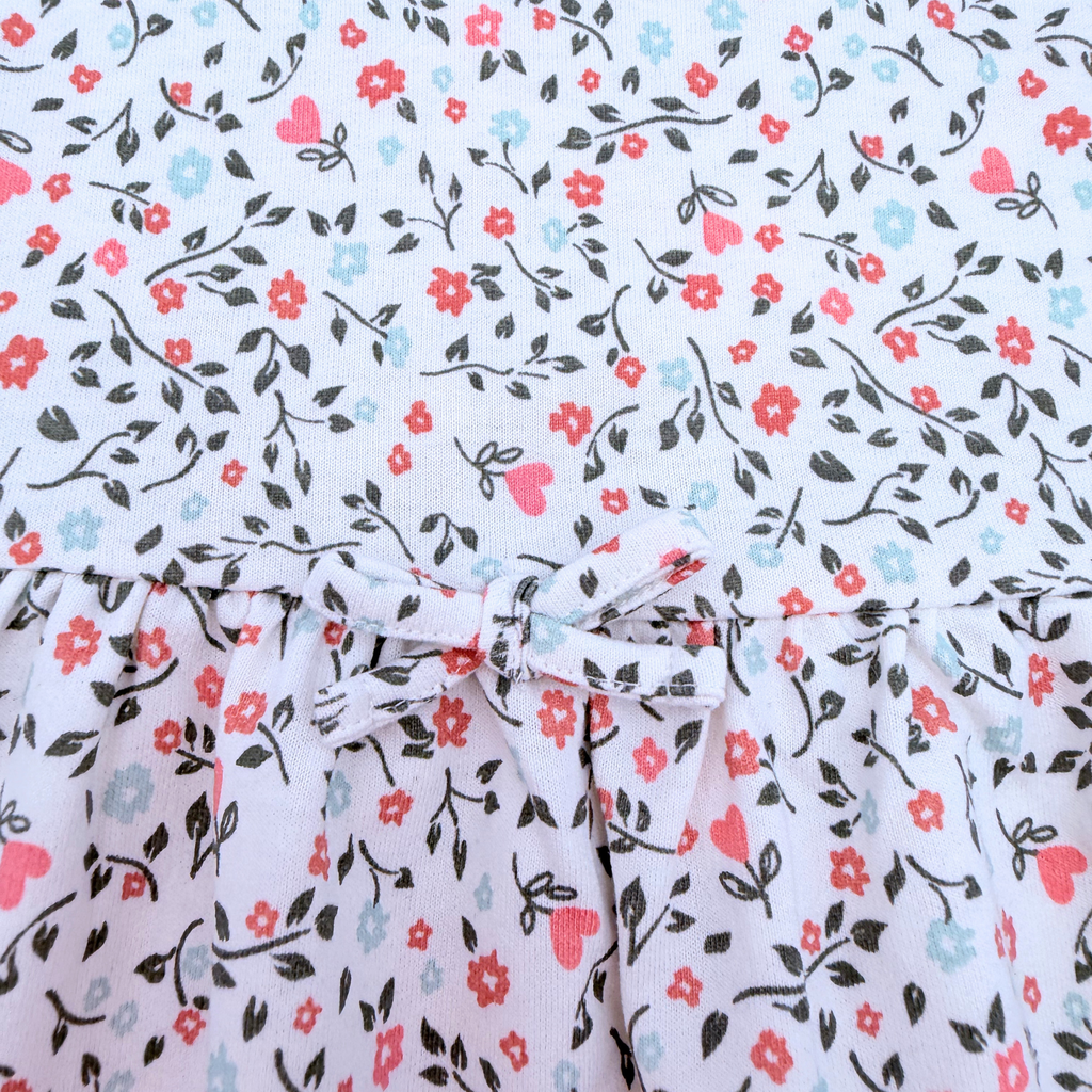 Robe blanche imprimé petites fleurs — 36 mois