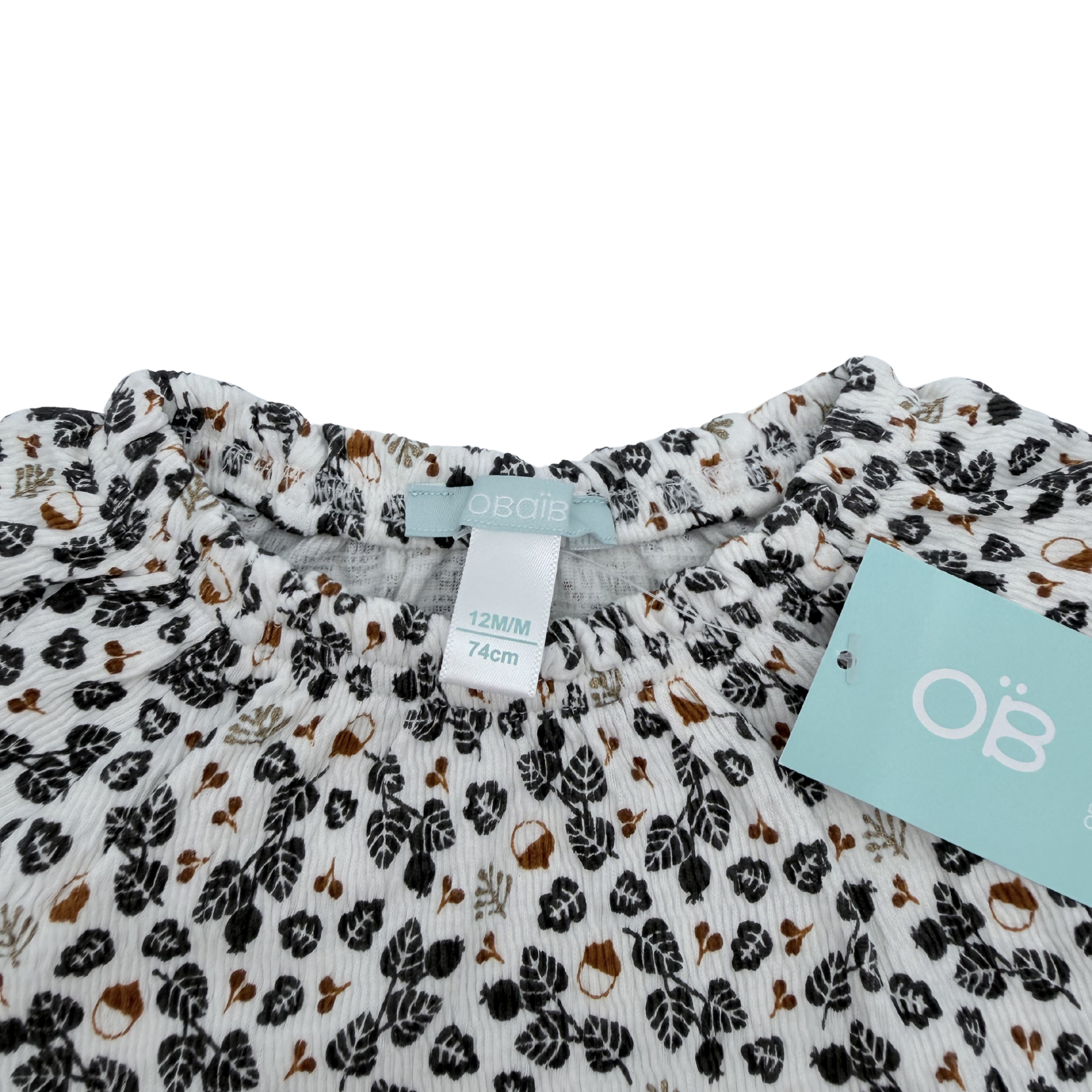 Blouse fleurie — 12 mois