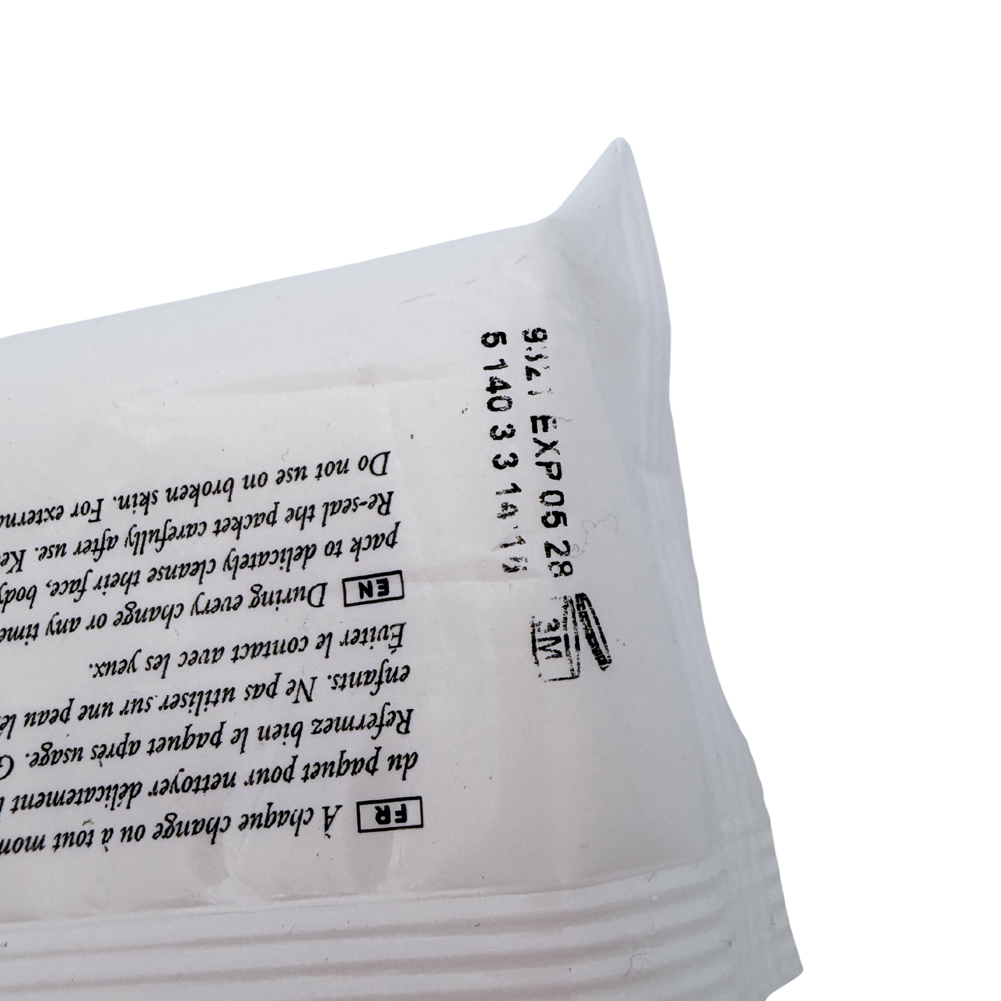 Paquet de 50 lingettes Bébé Compostables à l'eau