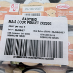 Maïs doux d'Aquitaine et poulet fermier — 12 pots