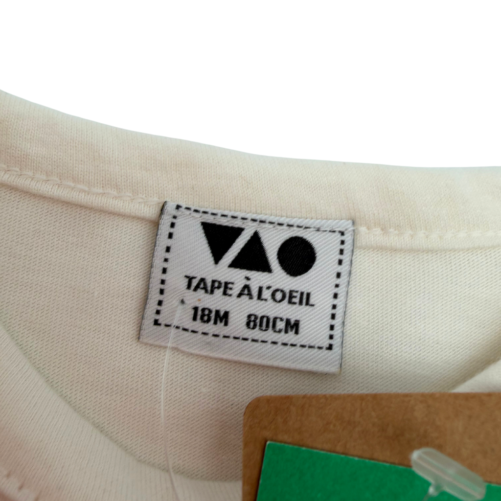 T-shirt bébé marinière « P'tit Cœur » - 18 mois