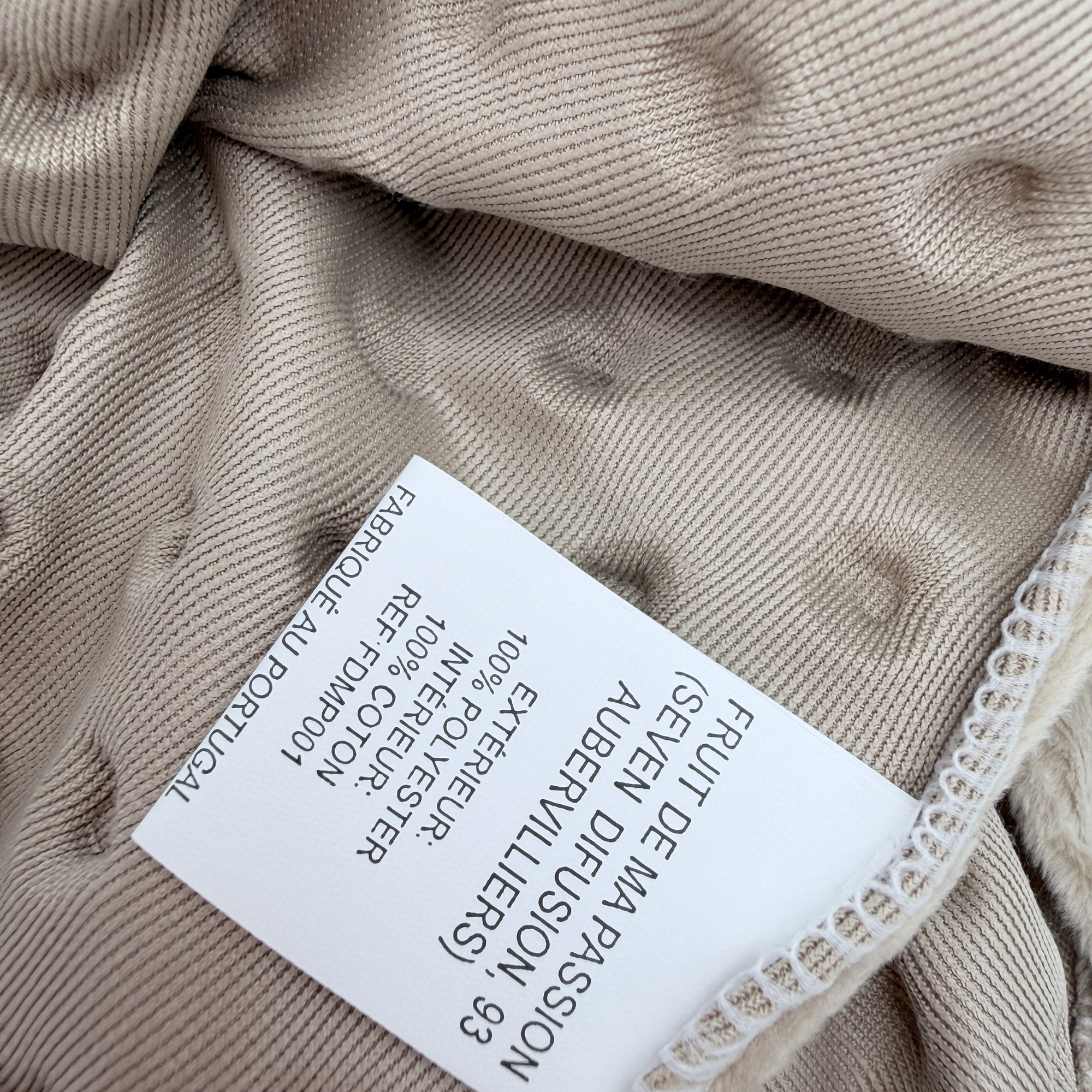 Doudou lapin douceur — beige