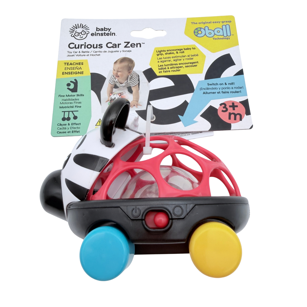 Voiture hochet lumineuse bébé Curious Car Zen – Dès 3 mois