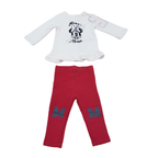 Ensemble bébé fille Minnie blanc et rouge - 6 mois