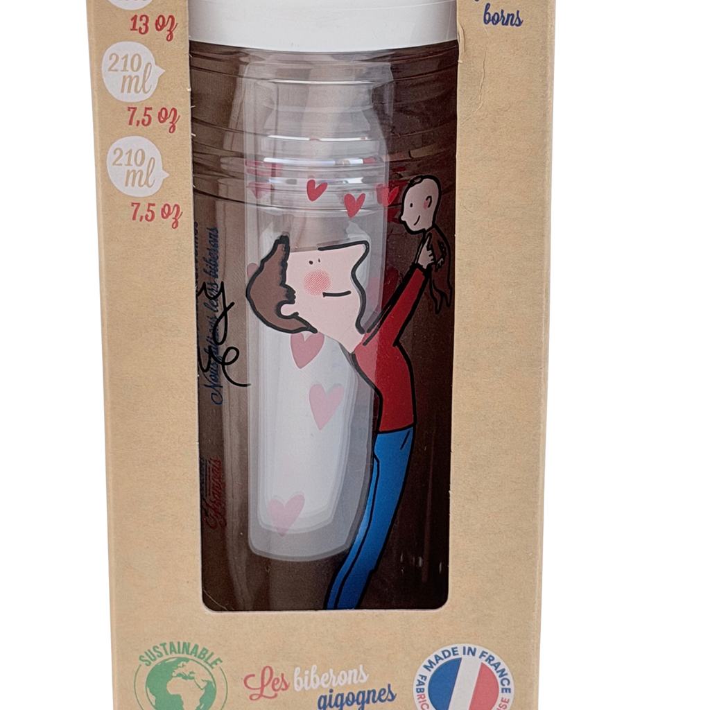 Lot de 3 biberons gigognes avec tétines