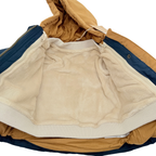 Parka bébé 3 en 1 bleu marine et camel à capuche - 6 mois
