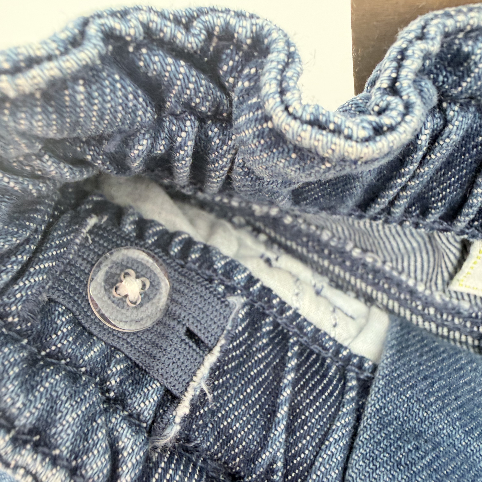 Jean paperbag denim foncé - 6 mois