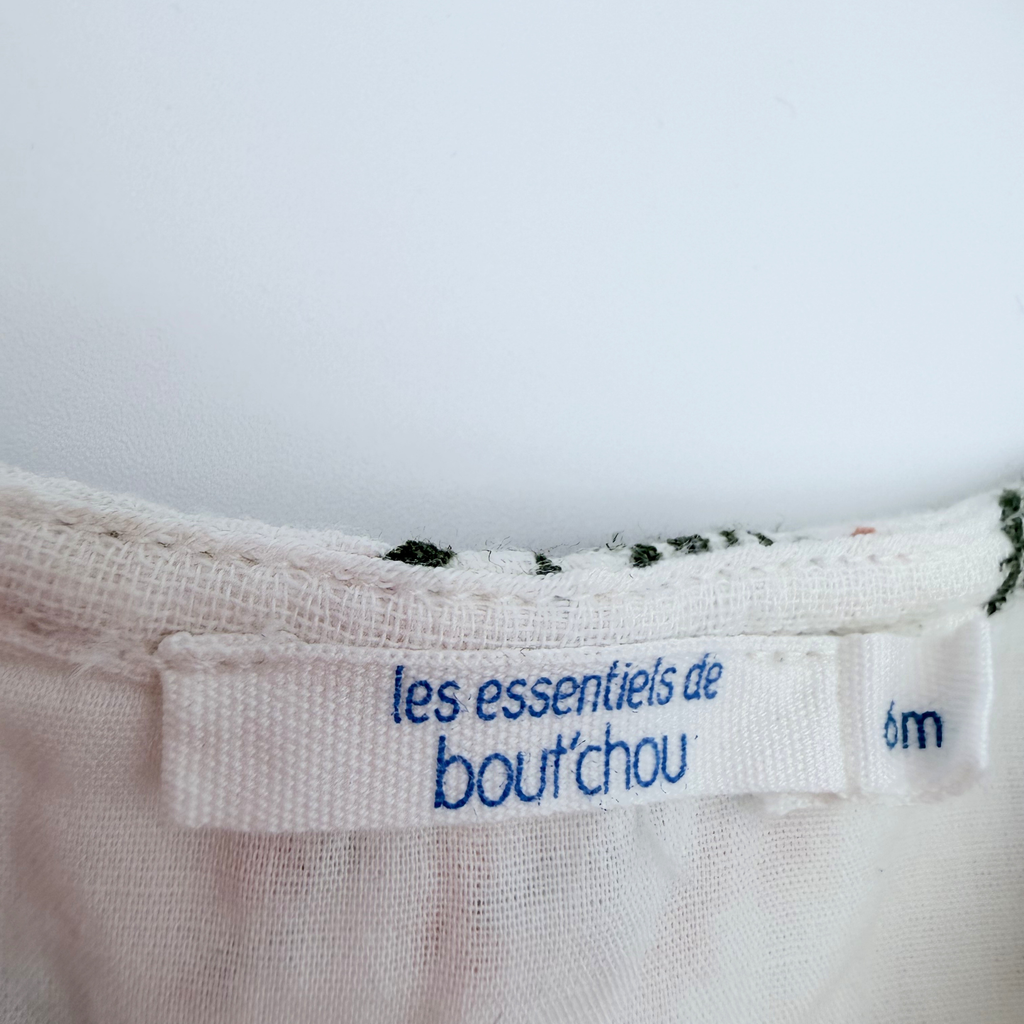 Combinaison fleurie avec bonnet — 6 mois