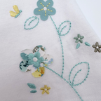 Ensemble bloomer fleuri bleu et jaune — 6 mois