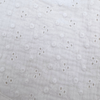 Lot de 2 bavoirs gaze de coton blancs