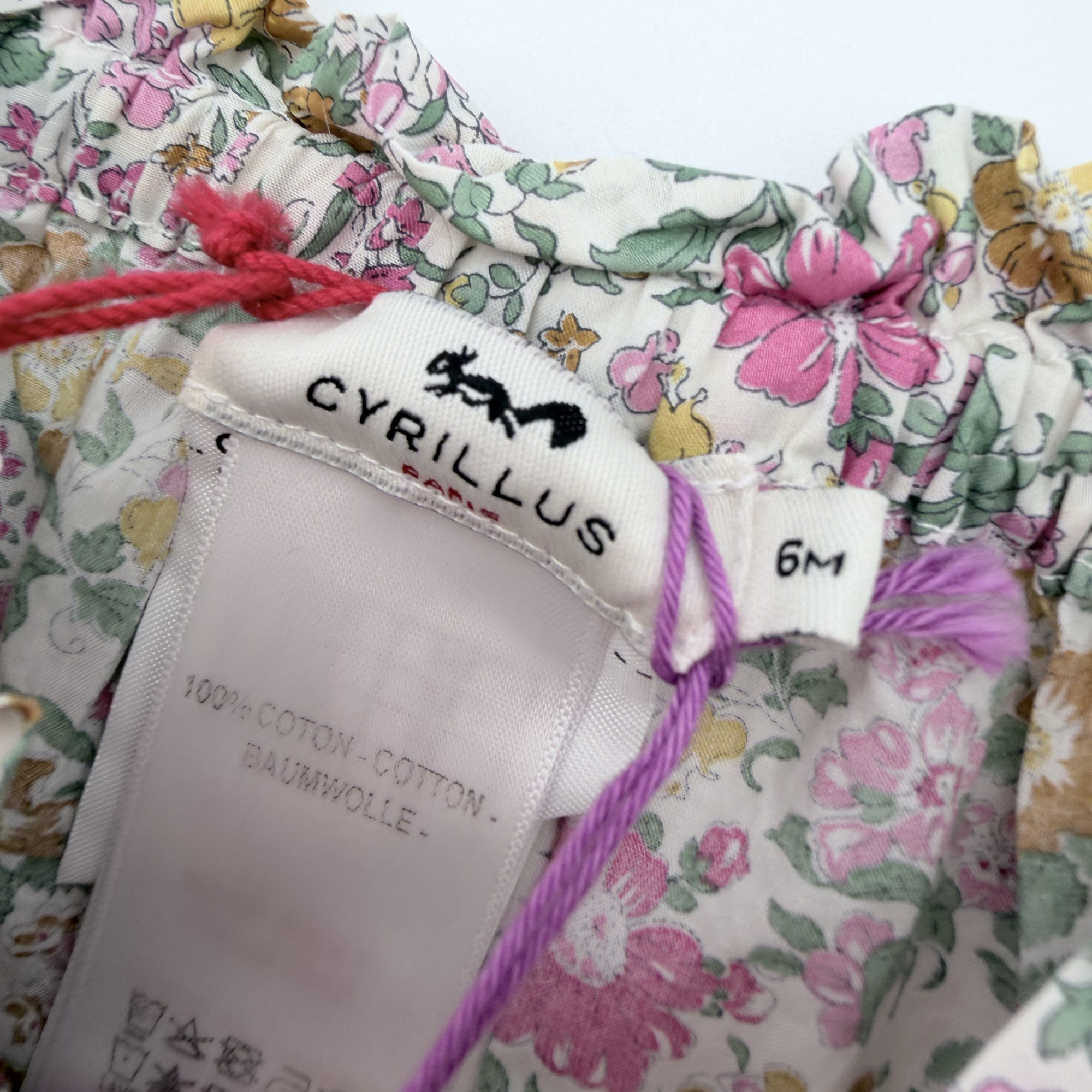 Pantalon fleuri liberty — 6 mois