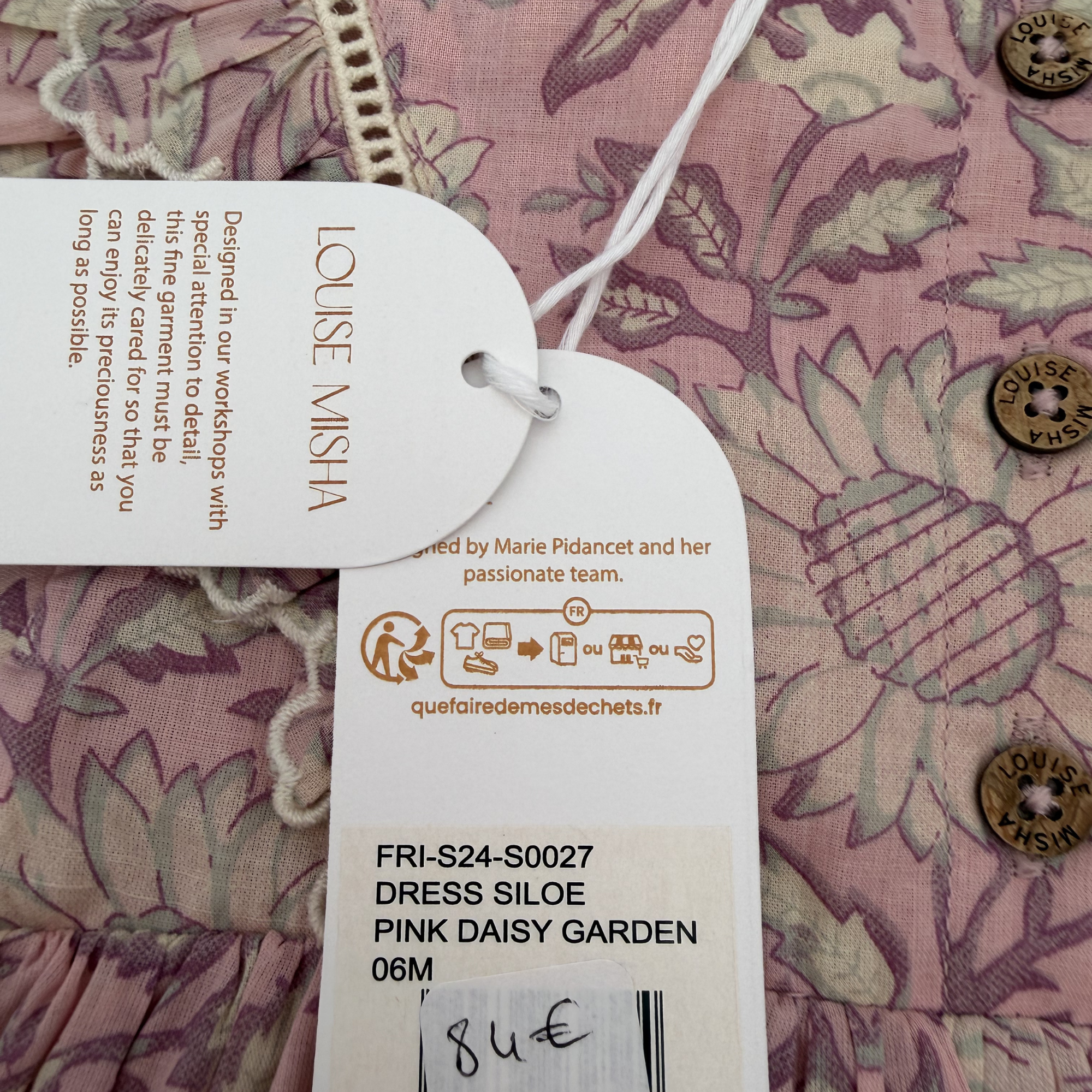Robe fleurie volantée — 6 mois