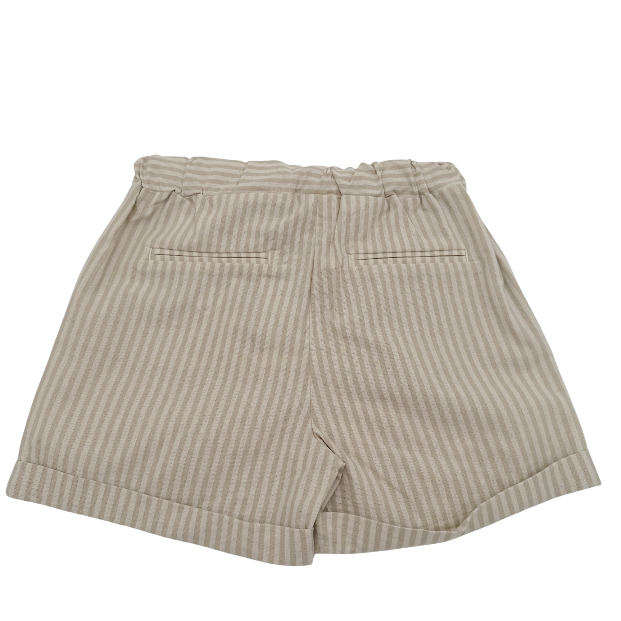 Short rayé écru en coton biologique — 6 ans