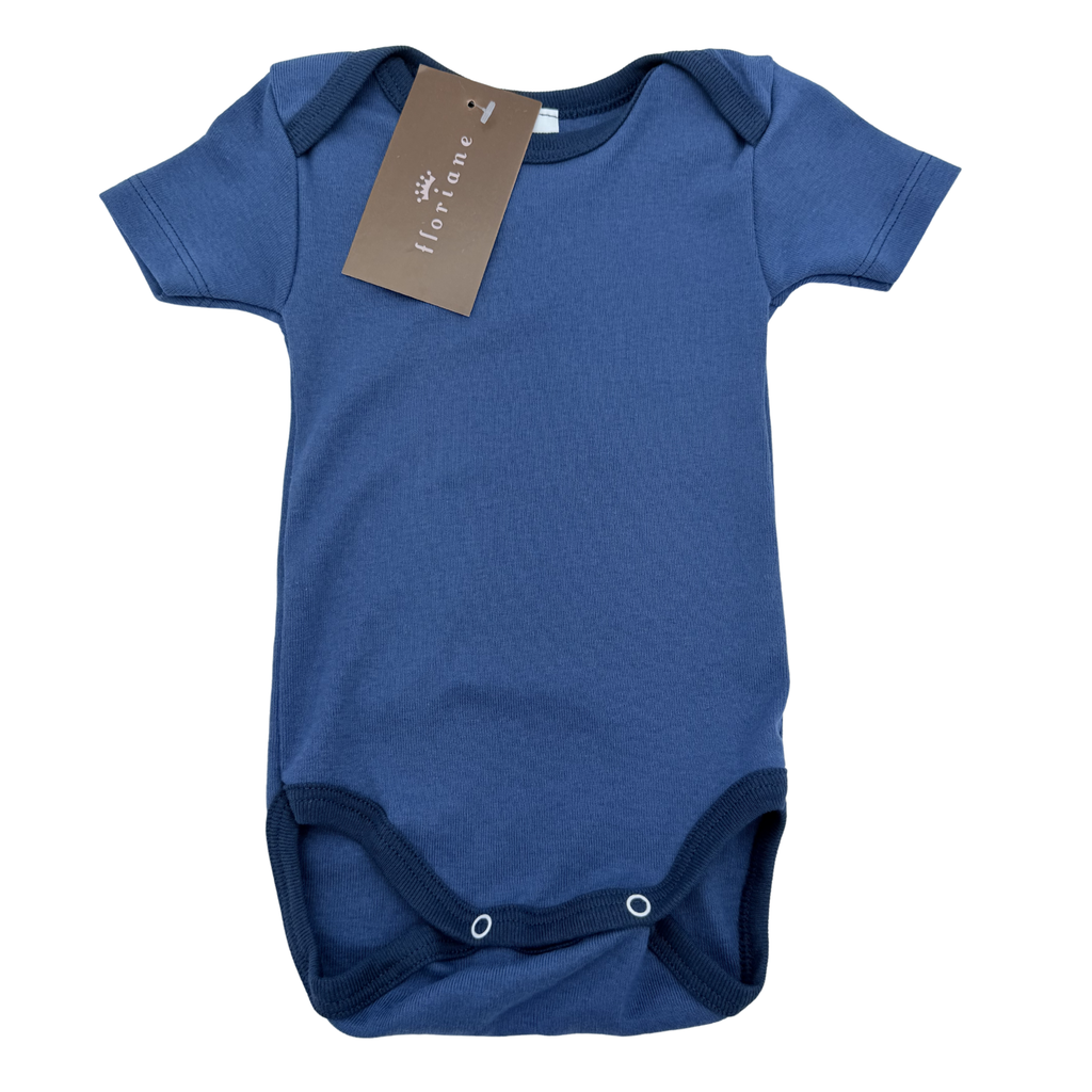 Body manches courtes bleu — 3 mois