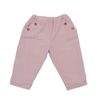 Pantalon rose en velours côtelé à boutons - 6 mois