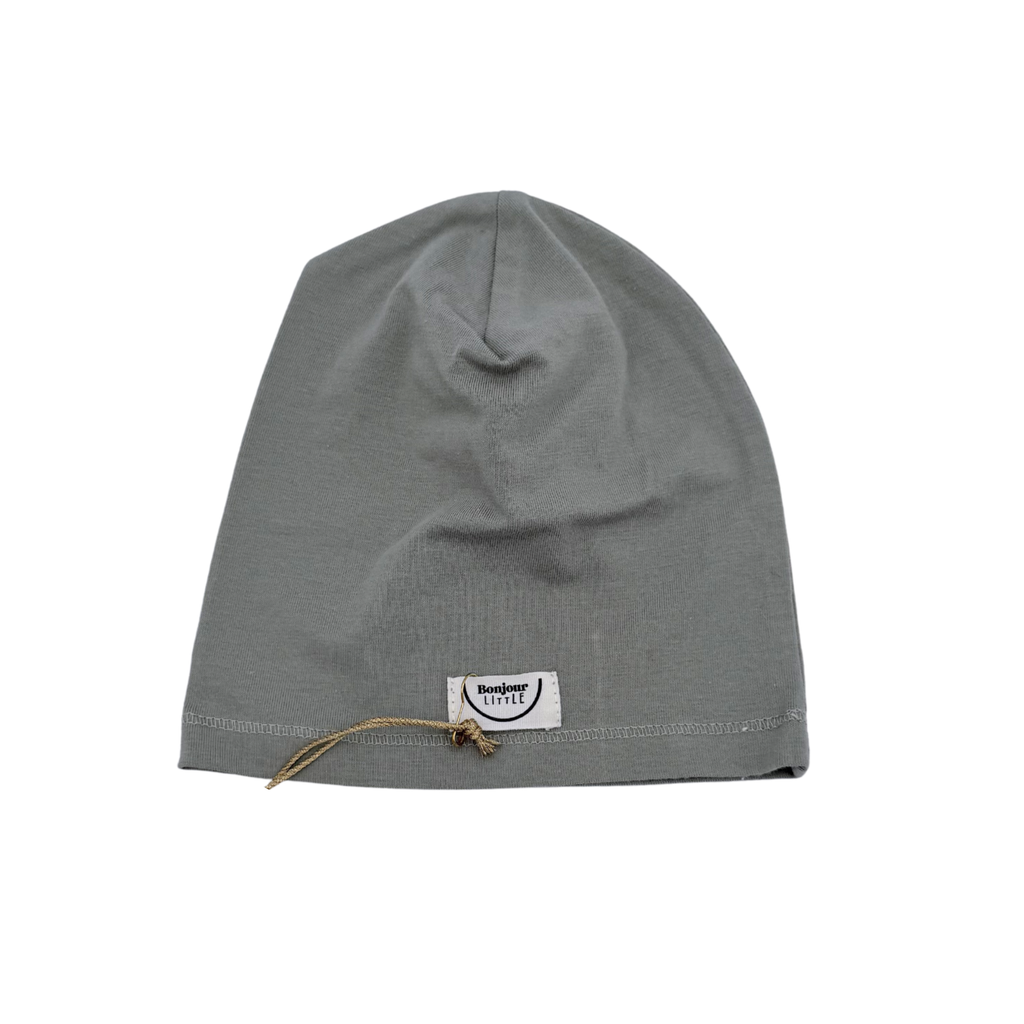 Bonnet bébé vert sauge — 3-6 mois