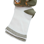 Lot de 2 paires de chaussettes motifs tigres et rayures - 6 mois
