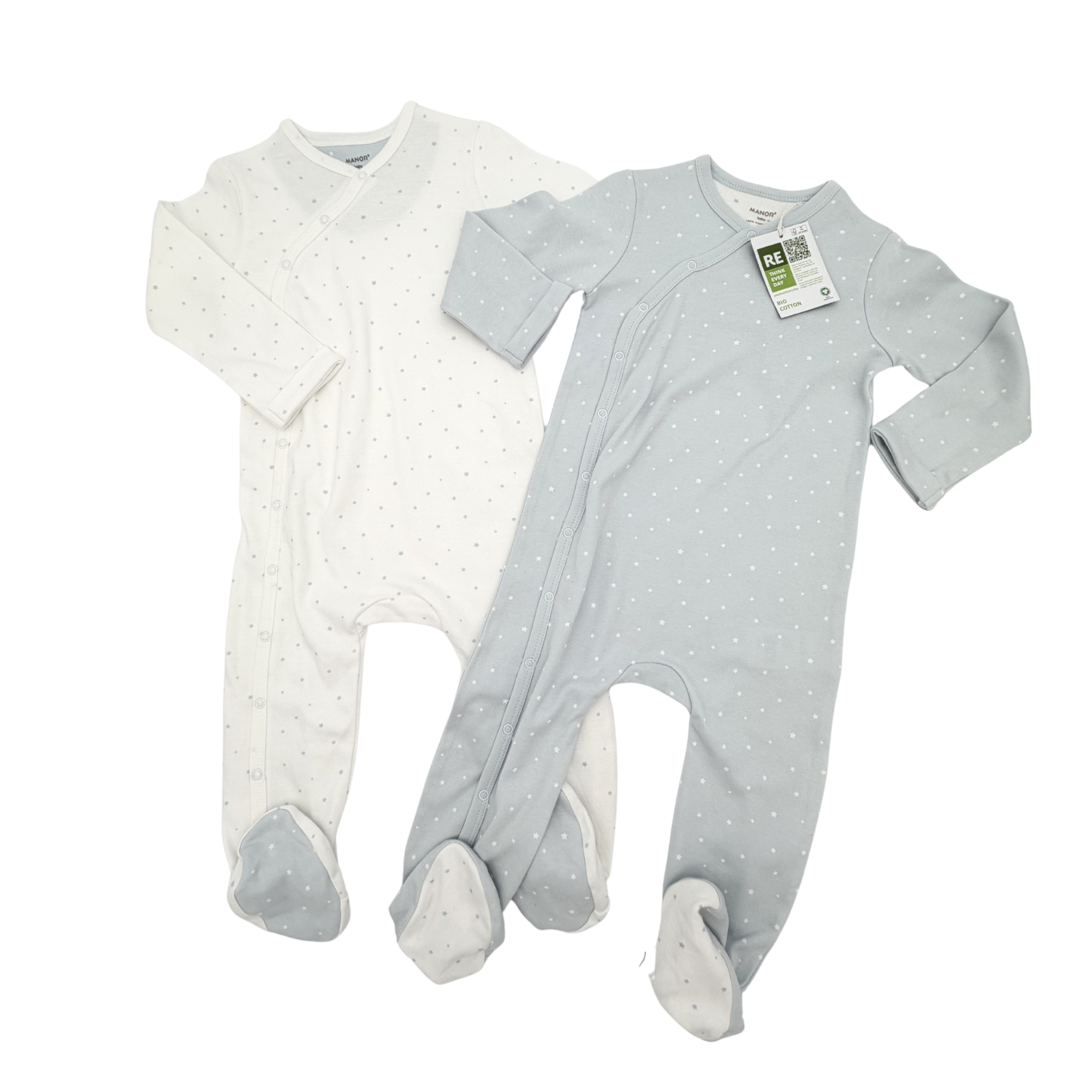 Lot de 2 pyjamas étoiles — 12 mois