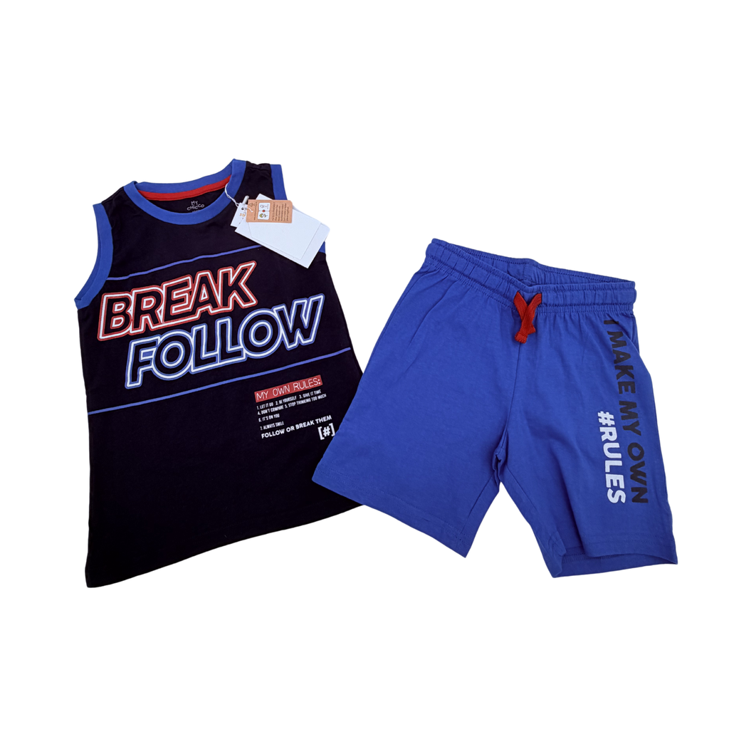 Ensemble sport bleu et noir — 4 ans