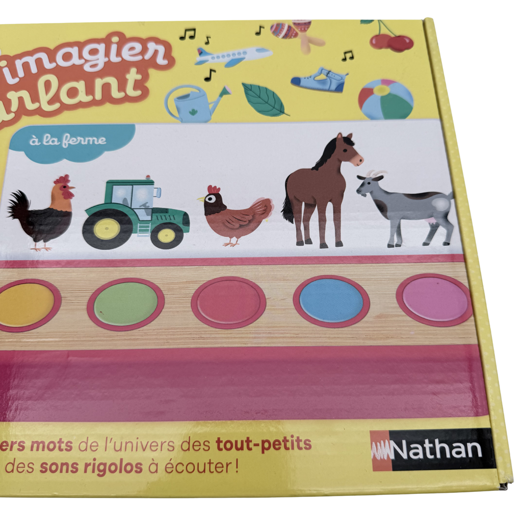 Imagier parlant « À la ferme » Nathan — Dès 18 mois