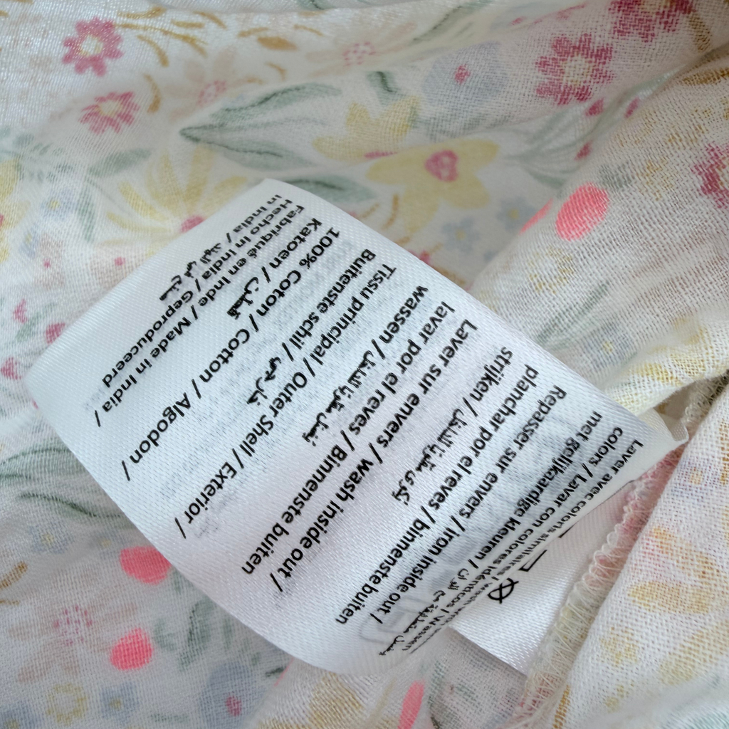 Robe bébé fleurie avec bloomer assorti - 12 mois